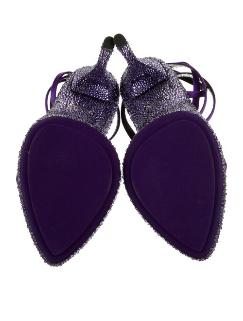 Tom Ford Satin Crystal Embellishments Sandals