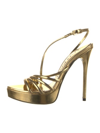 Tom Ford Leather Slingback Sandals