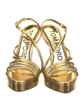 Tom Ford Leather Slingback Sandals