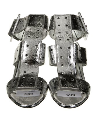 Tom Ford Patent Leather Cutout Accent Gladiator Sandals