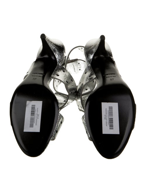 Tom Ford Patent Leather Cutout Accent Gladiator Sandals