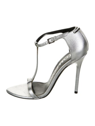 Tom Ford Leather T-Strap Sandals