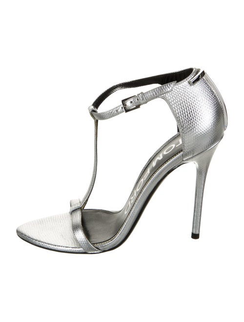 Tom Ford Leather T-Strap Sandals