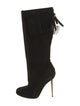 Tom Ford Suede Fringe Trim Accent Boots