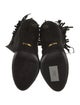Tom Ford Suede Fringe Trim Accent Boots