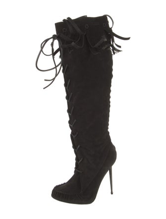 Tom Ford Suede Lace-Up Boots