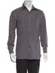 Tom Ford Plaid Print Long Sleeve Shirt