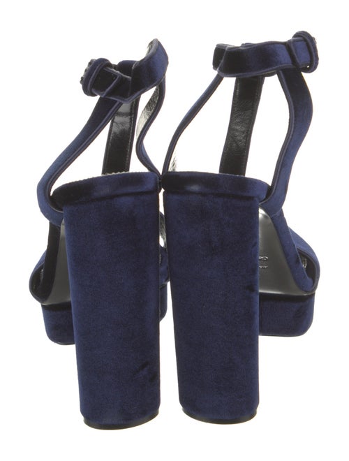 Tom Ford Velvet T-Strap Sandals