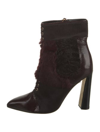 Tom Ford Ponyhair Lace-Up Boots