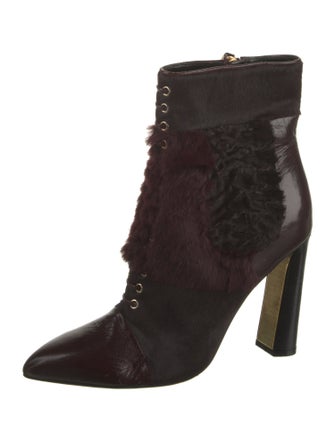 Tom Ford Ponyhair Lace-Up Boots