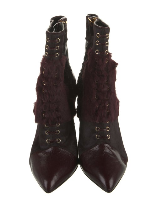 Tom Ford Ponyhair Lace-Up Boots