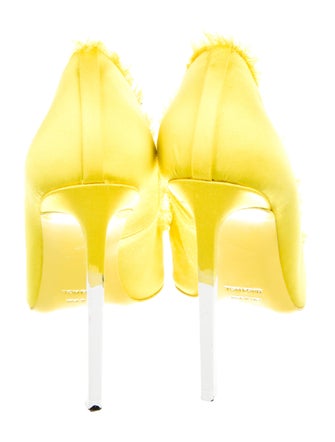 Tom Ford Satin Raw-Edge Trim Pumps