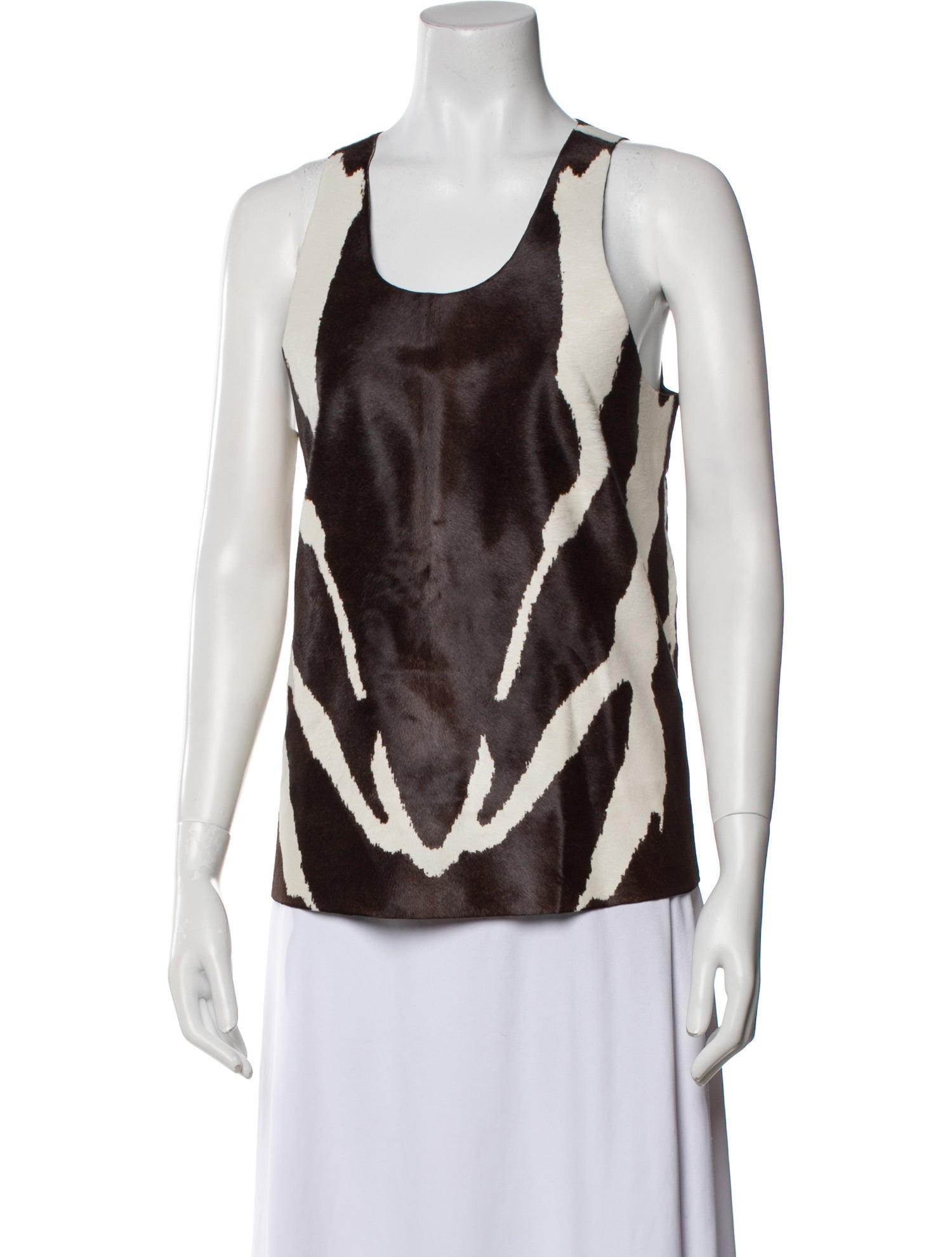 Tom Ford Calf Hair Printed Top w/ Tags