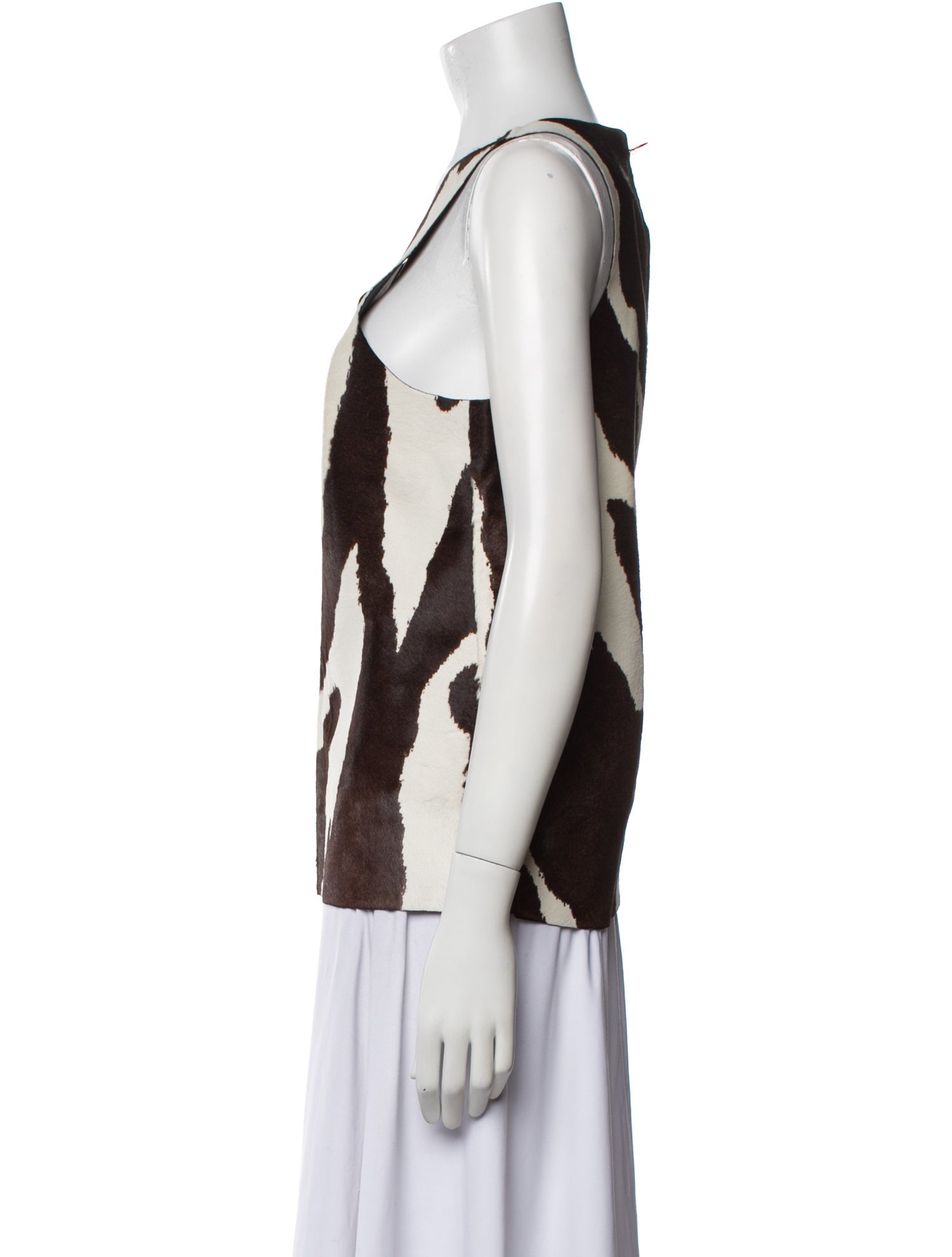 Tom Ford Calf Hair Printed Top w/ Tags