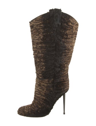 Tom Ford Fur Printed Boots