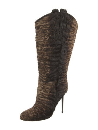 Tom Ford Fur Printed Boots