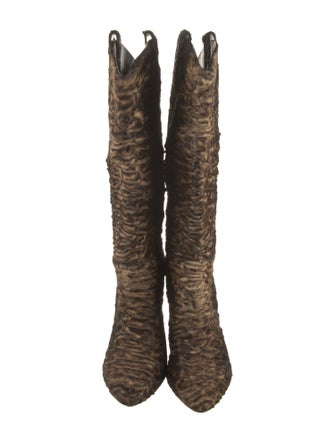 Tom Ford Fur Printed Boots