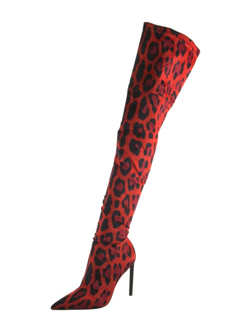 Tom Ford Canvas Printed Sock Boots