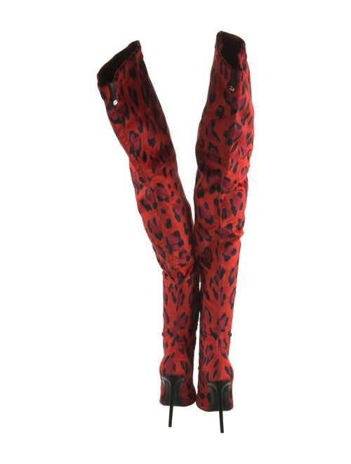 Tom Ford Canvas Printed Sock Boots