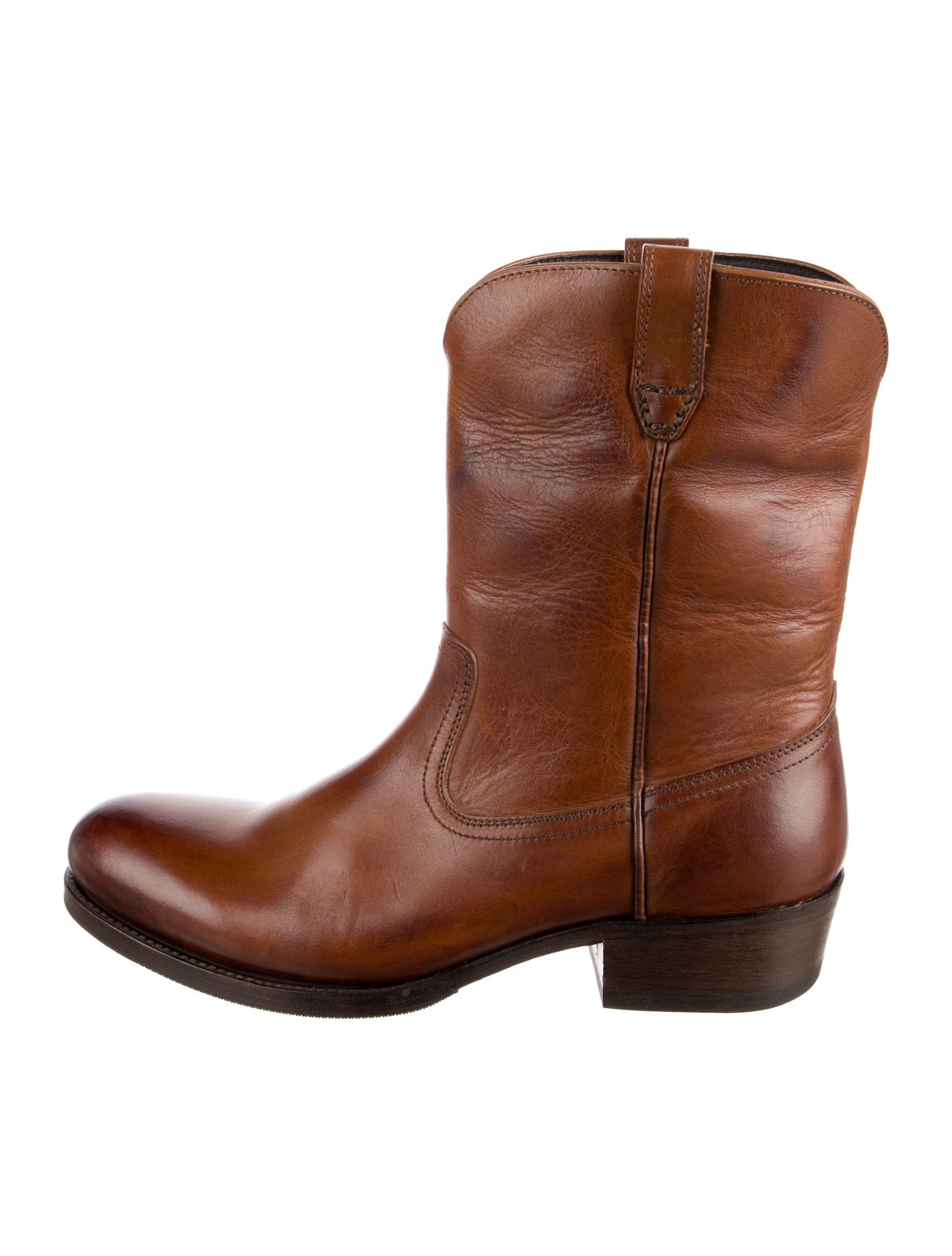 Tom Ford Leather Western Boots