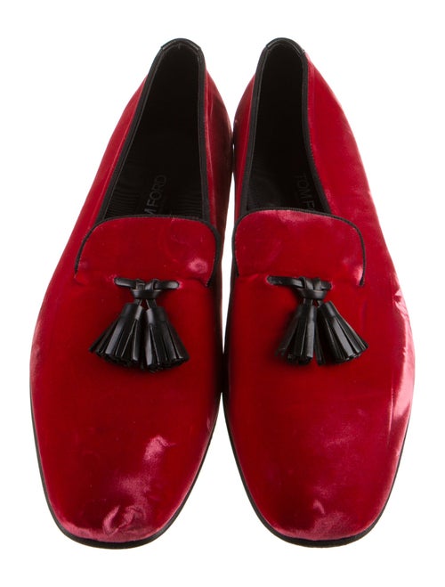 Tom Ford Velvet Tassel Accents Loafers