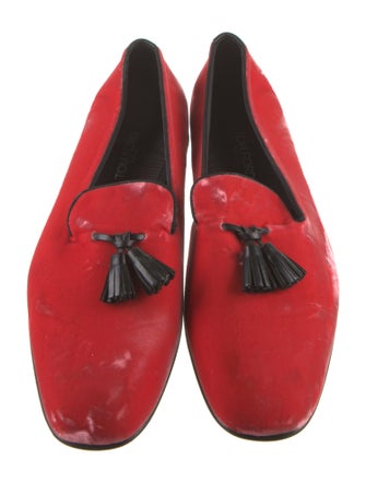 Tom Ford Velvet Tassel Accents Loafers