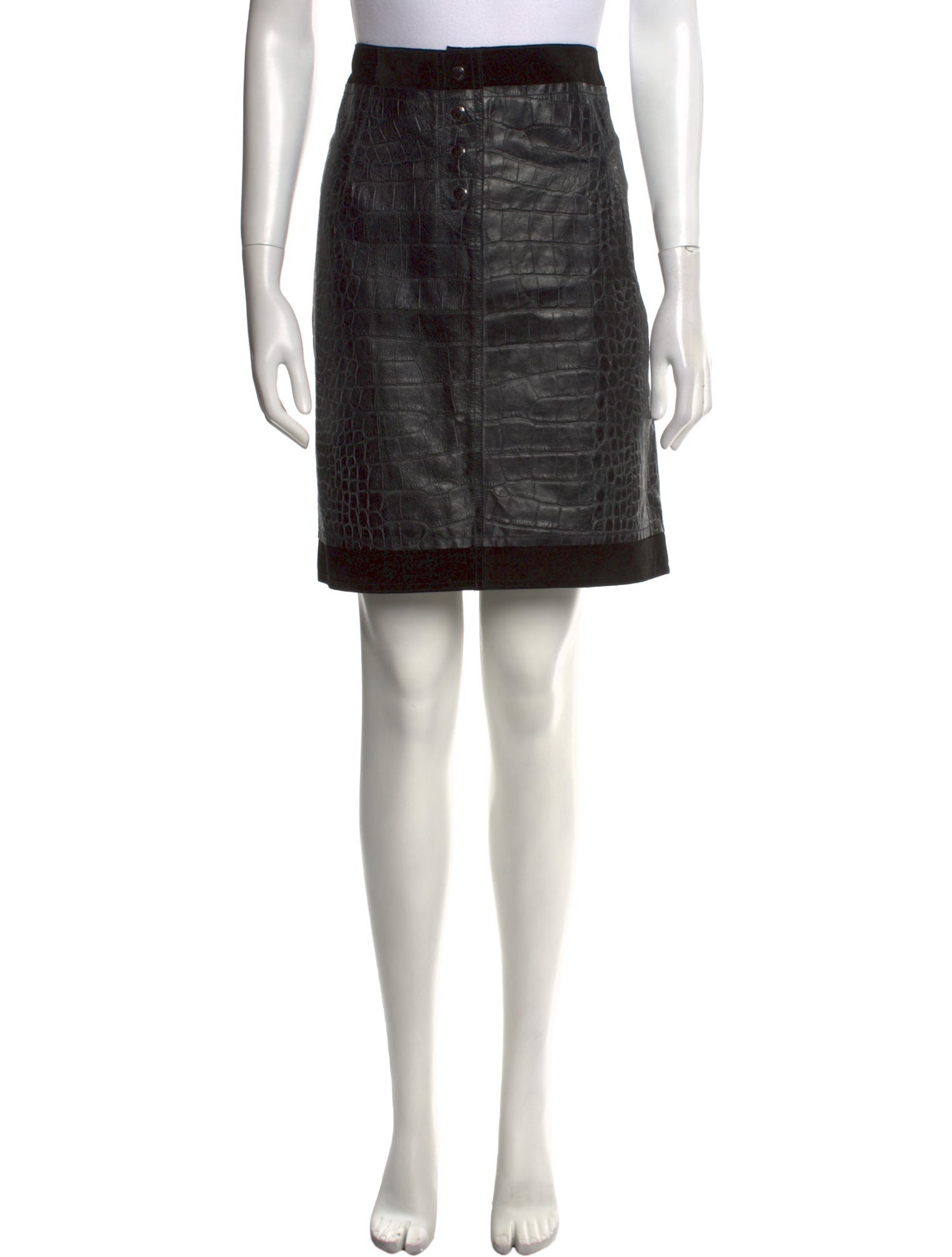 Tom Ford Leather Knee-Length Skirt