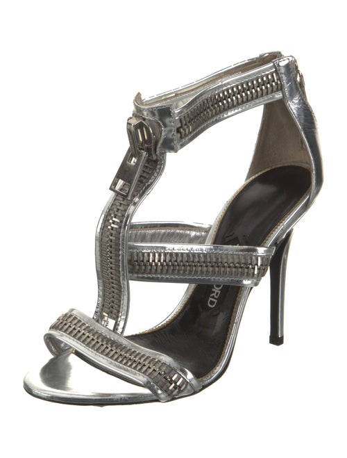 Tom Ford Leather T-Strap Sandals