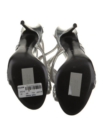 Tom Ford Leather T-Strap Sandals