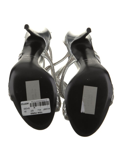 Tom Ford Leather T-Strap Sandals