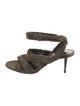 Tom Ford Velvet Animal Print Sandals