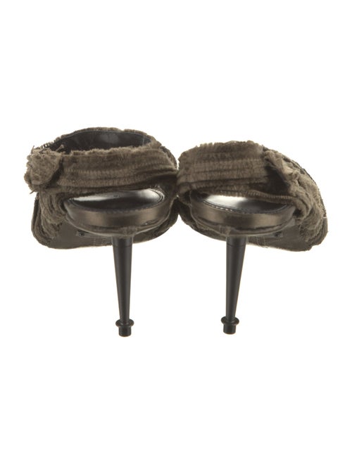 Tom Ford Velvet Animal Print Sandals