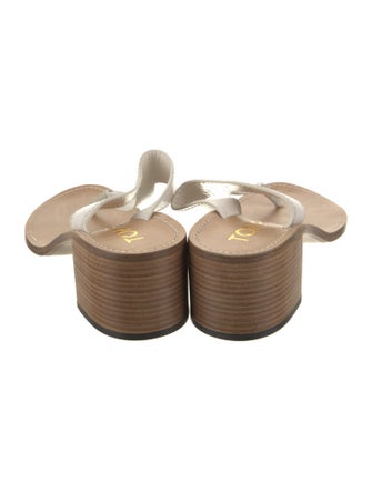 Tom Ford Leather T-Strap Sandals