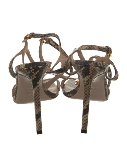 Tom Ford Snakeskin Animal Print Sandals