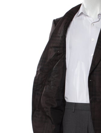 Tom Ford Wool Plaid Print Sport Coat