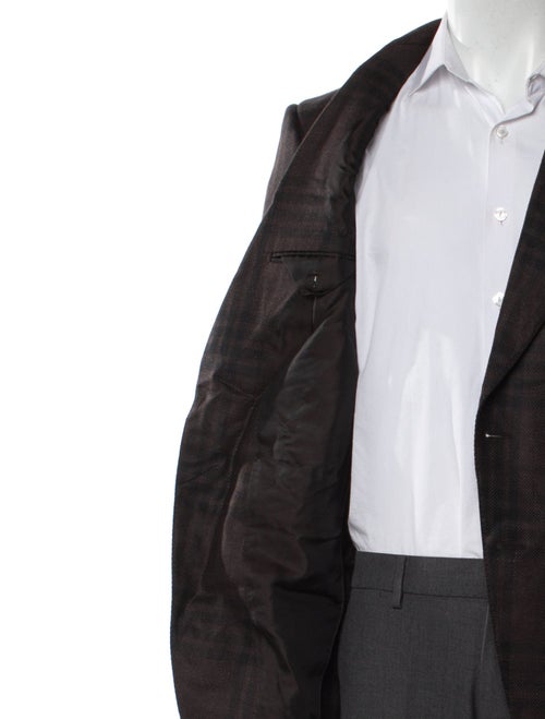 Tom Ford Wool Plaid Print Sport Coat