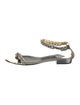 Tom Ford Patent Leather Chain-Link Accents Sandals
