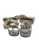 Tom Ford Patent Leather Chain-Link Accents Sandals