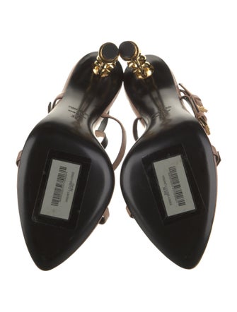 Tom Ford Leather Chain-Link Accents T-Strap Sandals