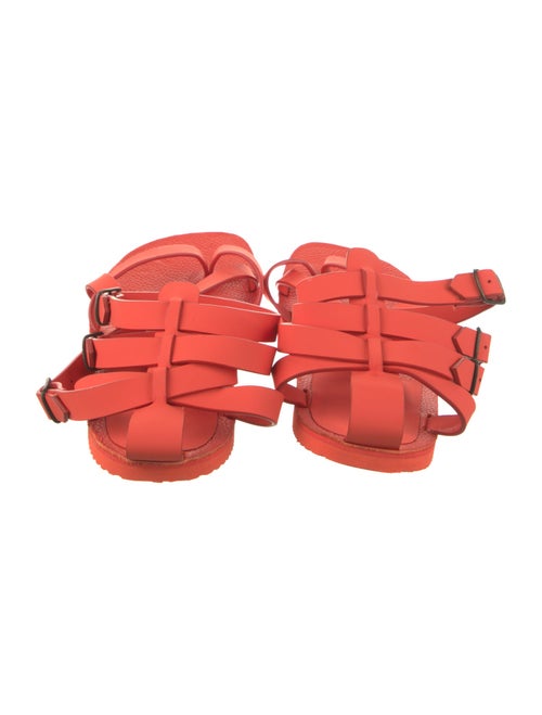 Tom Ford Rubber Leather Trim Embellishment Sandals