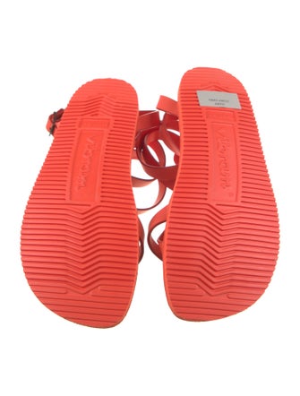 Tom Ford Rubber Leather Trim Embellishment Sandals