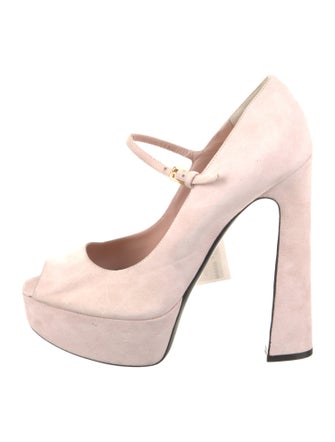 Tom Ford Suede Leather Trim Embellishment Pumps