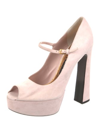 Tom Ford Suede Leather Trim Embellishment Pumps