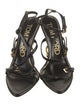 Tom Ford Leather Chain-Link Accents T-Strap Sandals