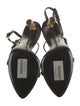 Tom Ford Leather Chain-Link Accents T-Strap Sandals