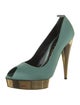 Tom Ford Satin Leather Trim Embellishment Pumps