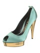 Tom Ford Satin Leather Trim Embellishment Pumps