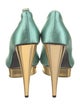 Tom Ford Satin Leather Trim Embellishment Pumps