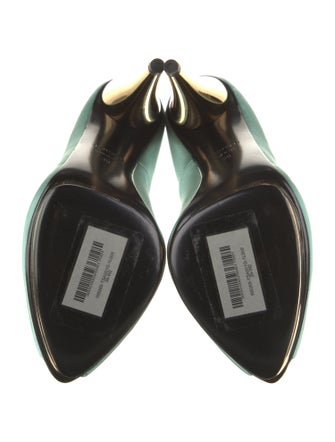 Tom Ford Satin Leather Trim Embellishment Pumps