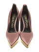 Tom Ford Satin Leather Trim Embellishment Pumps